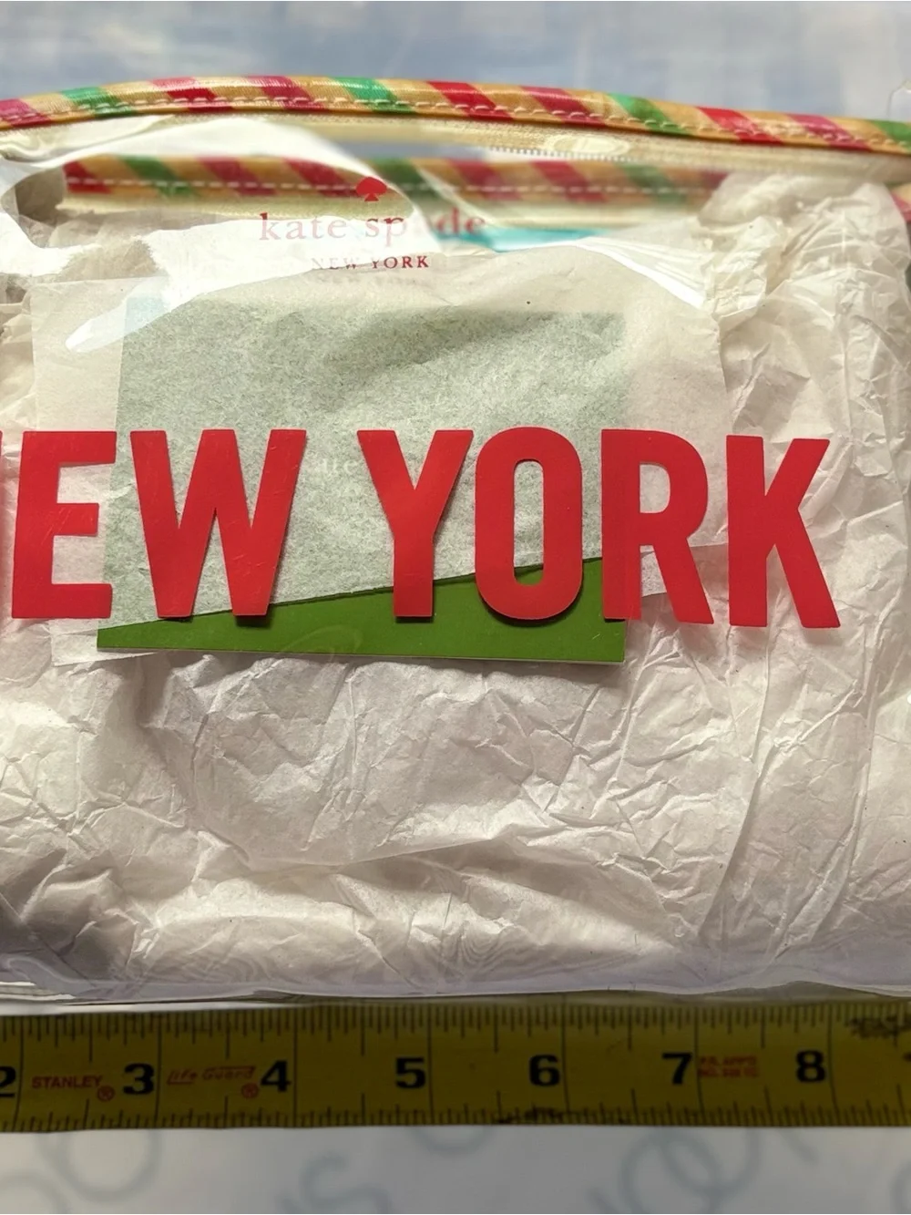 Rare collector piece! KATE SPADE New York Medium Heddy Clear Cosmetic Bag
